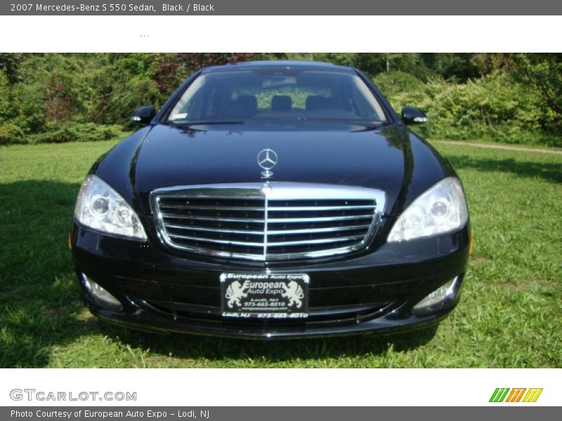 Black / Black 2007 Mercedes-Benz S 550 Sedan