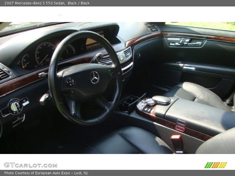 Black / Black 2007 Mercedes-Benz S 550 Sedan