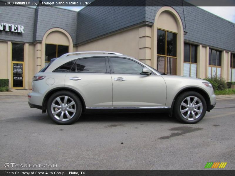 Serengeti Sand Metallic / Brick 2008 Infiniti FX 35