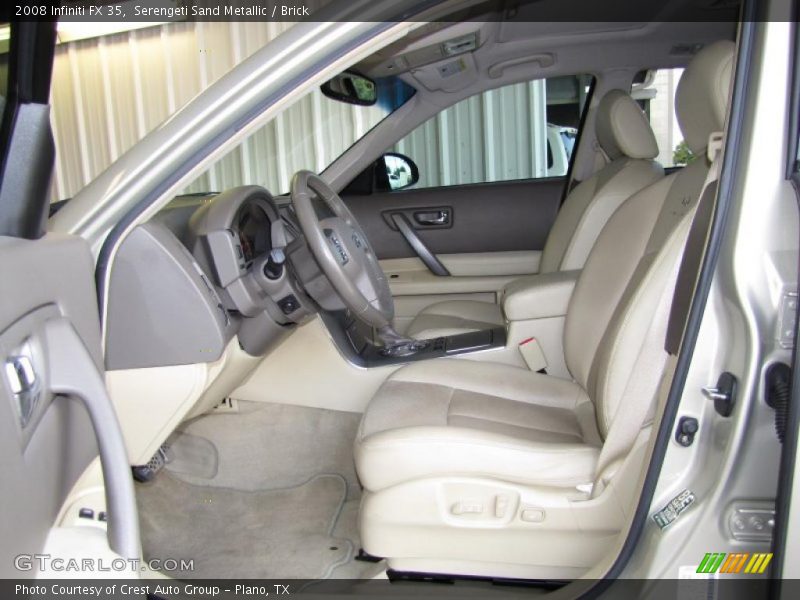 Serengeti Sand Metallic / Brick 2008 Infiniti FX 35