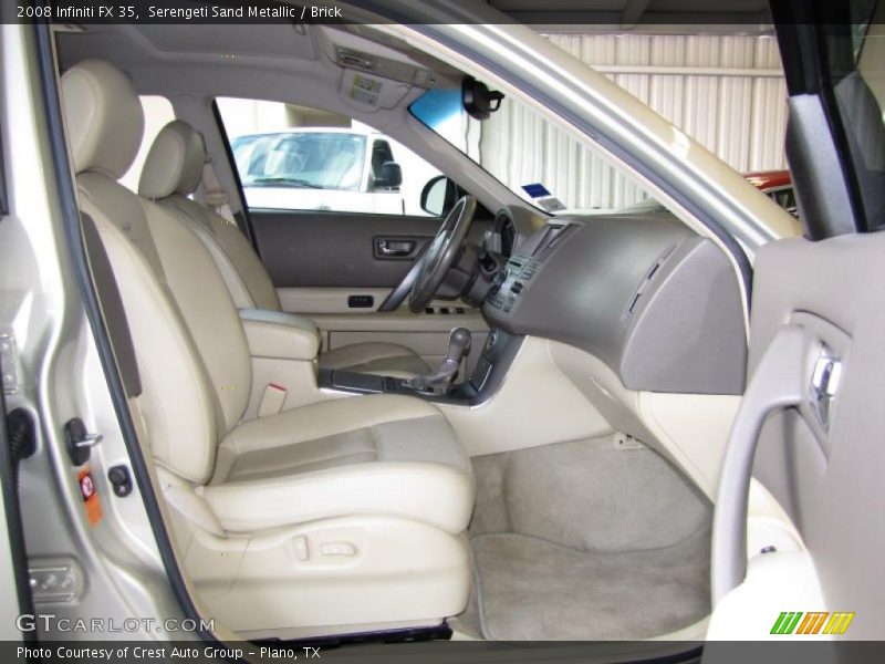 Serengeti Sand Metallic / Brick 2008 Infiniti FX 35