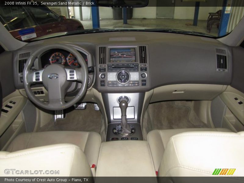 Serengeti Sand Metallic / Brick 2008 Infiniti FX 35