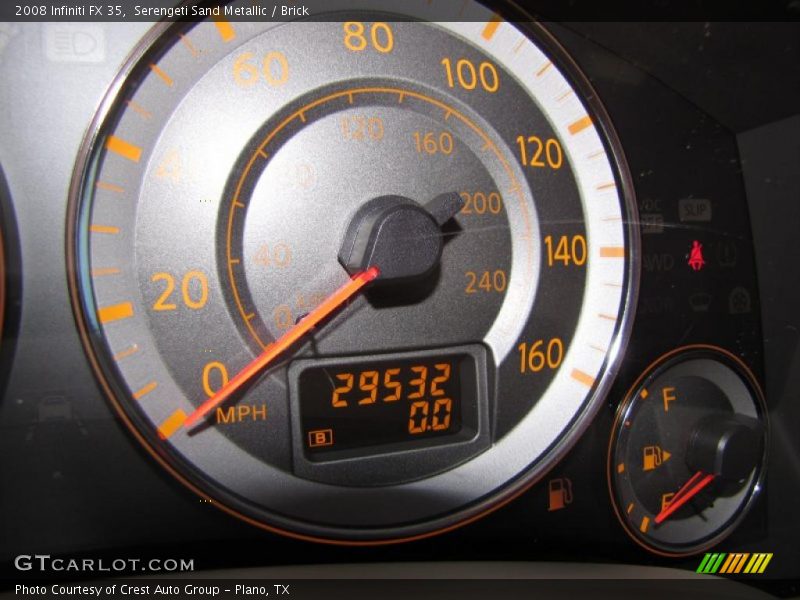 Serengeti Sand Metallic / Brick 2008 Infiniti FX 35