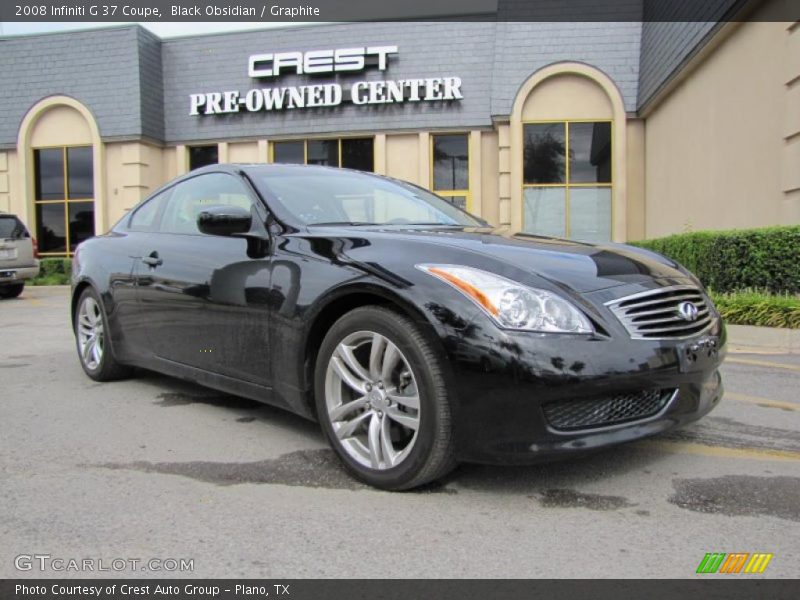 Black Obsidian / Graphite 2008 Infiniti G 37 Coupe