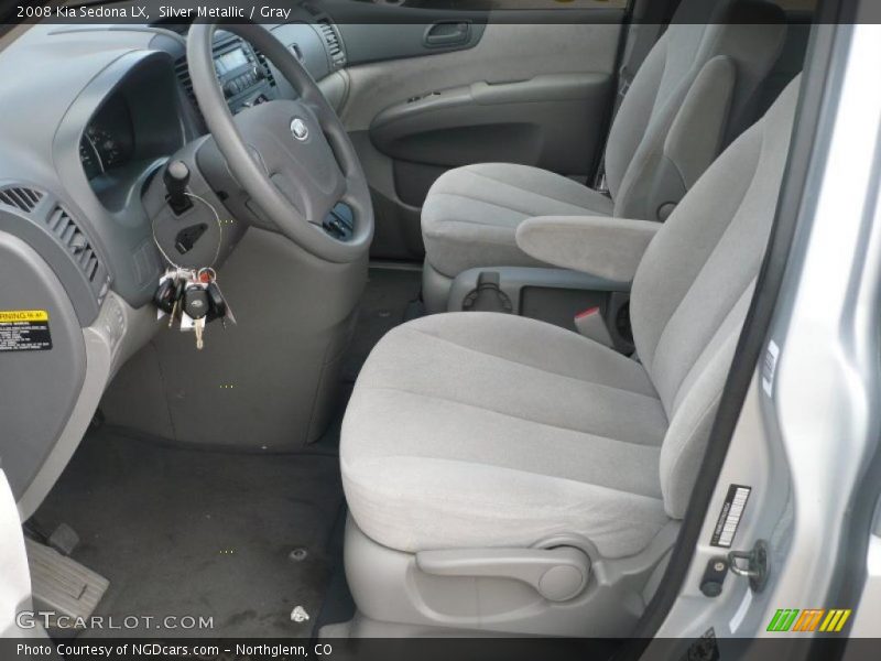 Silver Metallic / Gray 2008 Kia Sedona LX