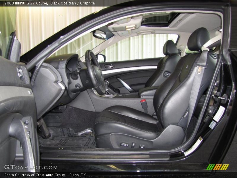 Black Obsidian / Graphite 2008 Infiniti G 37 Coupe