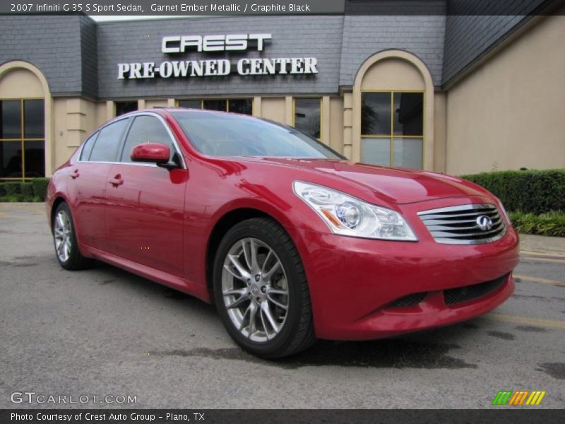 Garnet Ember Metallic / Graphite Black 2007 Infiniti G 35 S Sport Sedan