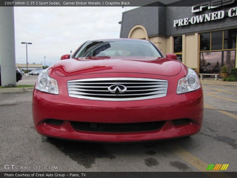 Garnet Ember Metallic / Graphite Black 2007 Infiniti G 35 S Sport Sedan