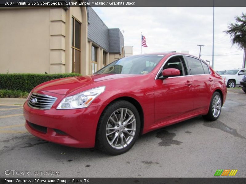 Garnet Ember Metallic / Graphite Black 2007 Infiniti G 35 S Sport Sedan