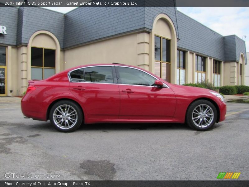 Garnet Ember Metallic / Graphite Black 2007 Infiniti G 35 S Sport Sedan
