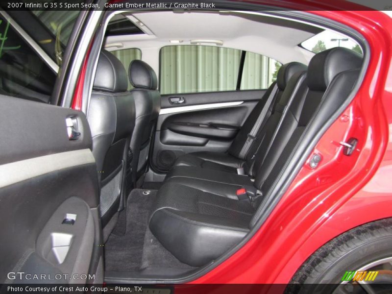 Garnet Ember Metallic / Graphite Black 2007 Infiniti G 35 S Sport Sedan