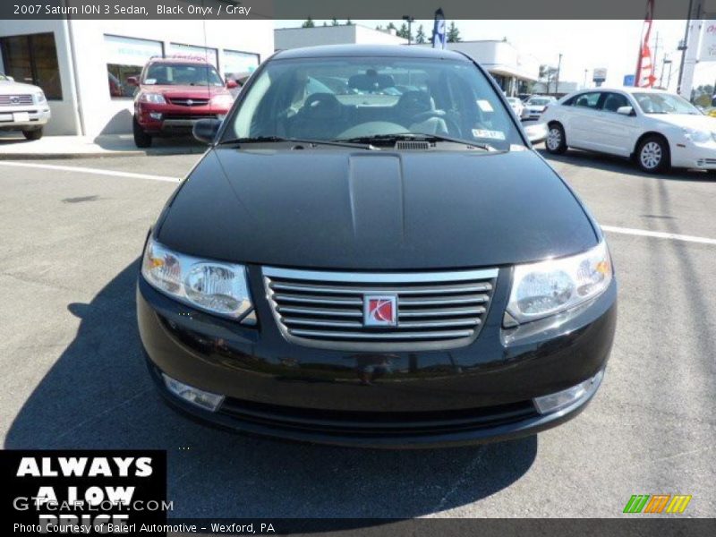 Black Onyx / Gray 2007 Saturn ION 3 Sedan