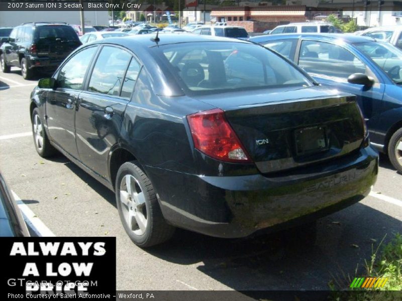 Black Onyx / Gray 2007 Saturn ION 3 Sedan