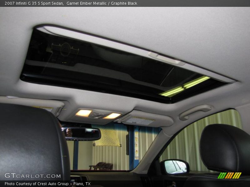 Garnet Ember Metallic / Graphite Black 2007 Infiniti G 35 S Sport Sedan