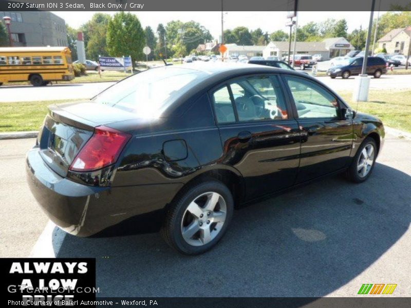 Black Onyx / Gray 2007 Saturn ION 3 Sedan