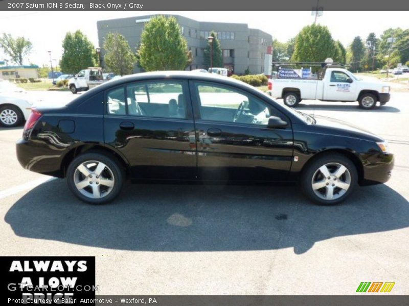 Black Onyx / Gray 2007 Saturn ION 3 Sedan