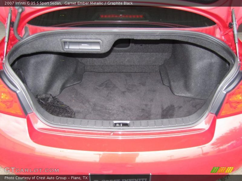 Garnet Ember Metallic / Graphite Black 2007 Infiniti G 35 S Sport Sedan
