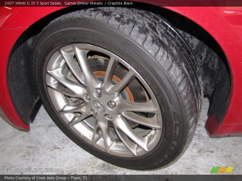 Garnet Ember Metallic / Graphite Black 2007 Infiniti G 35 S Sport Sedan