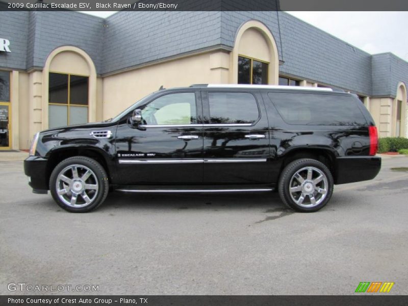 Black Raven / Ebony/Ebony 2009 Cadillac Escalade ESV