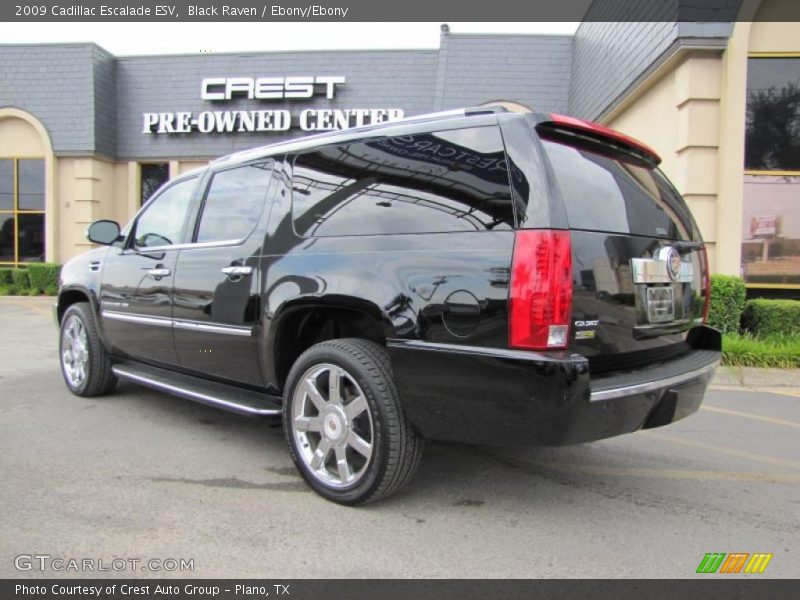 Black Raven / Ebony/Ebony 2009 Cadillac Escalade ESV