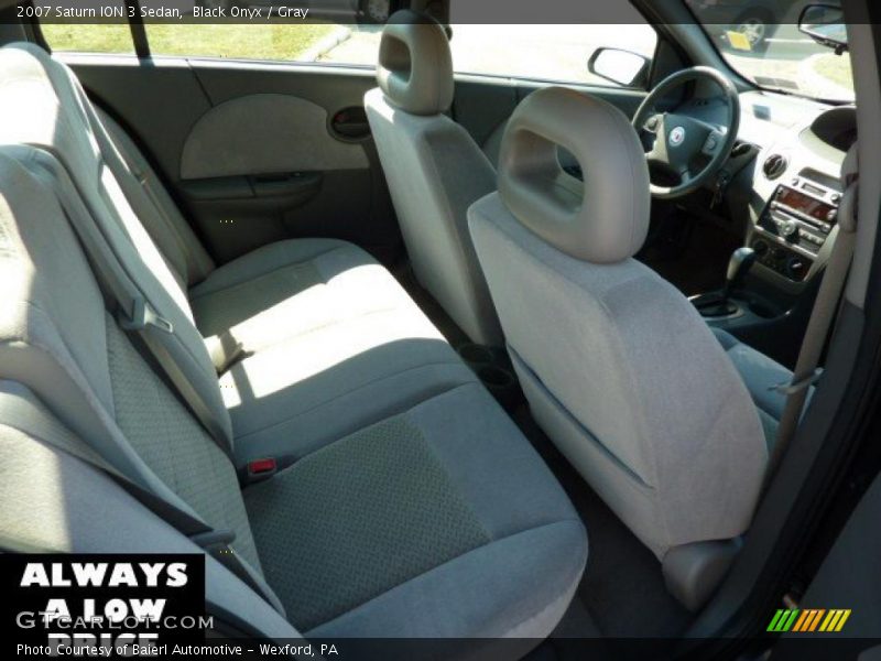 Black Onyx / Gray 2007 Saturn ION 3 Sedan