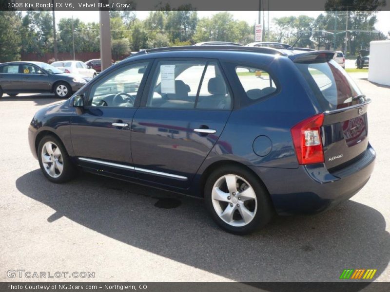 Velvet Blue / Gray 2008 Kia Rondo EX V6