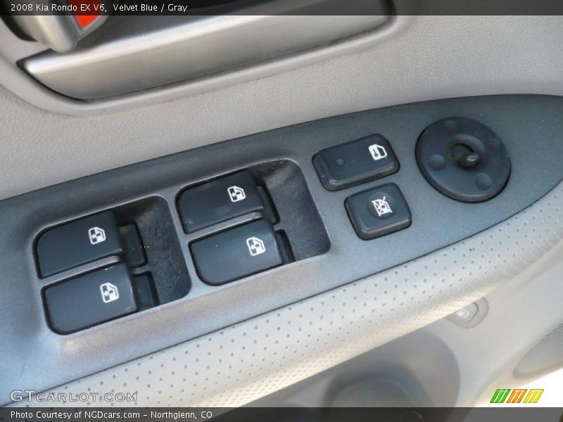 Velvet Blue / Gray 2008 Kia Rondo EX V6