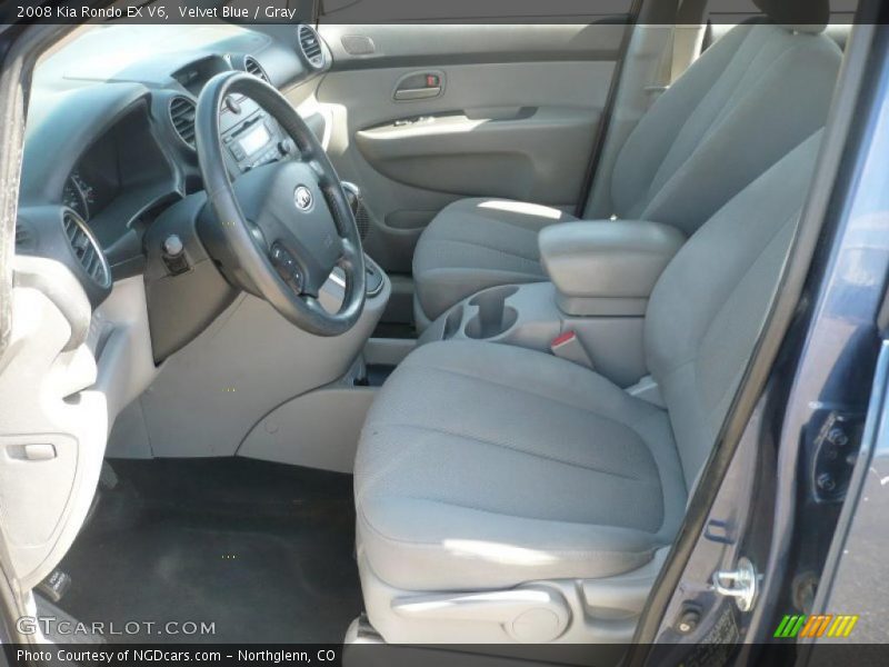 Velvet Blue / Gray 2008 Kia Rondo EX V6