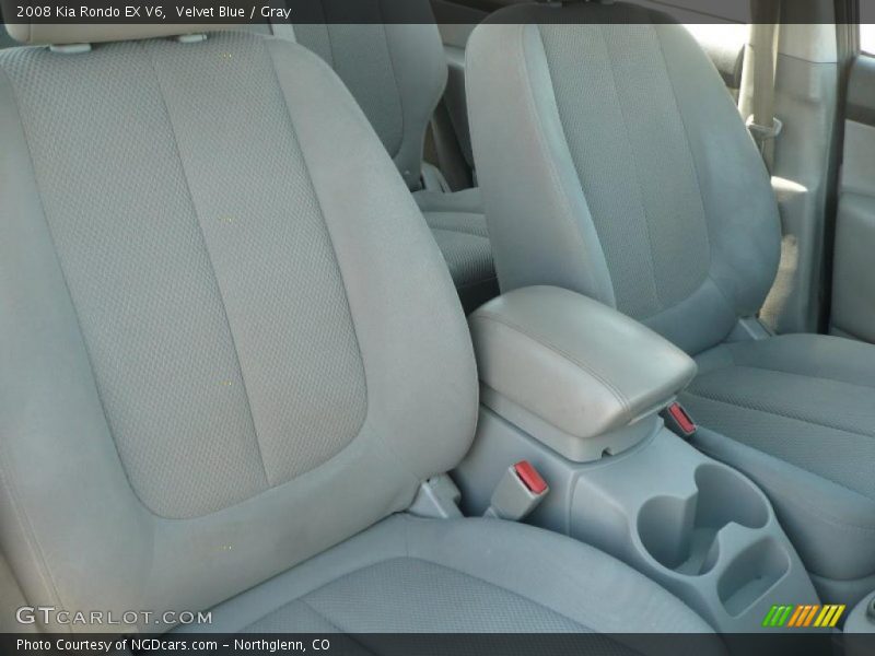 Velvet Blue / Gray 2008 Kia Rondo EX V6