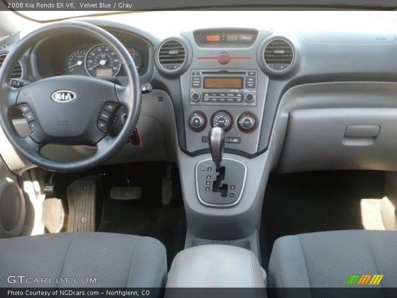 Velvet Blue / Gray 2008 Kia Rondo EX V6