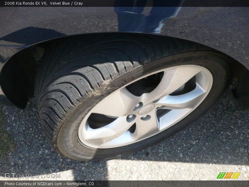 Velvet Blue / Gray 2008 Kia Rondo EX V6