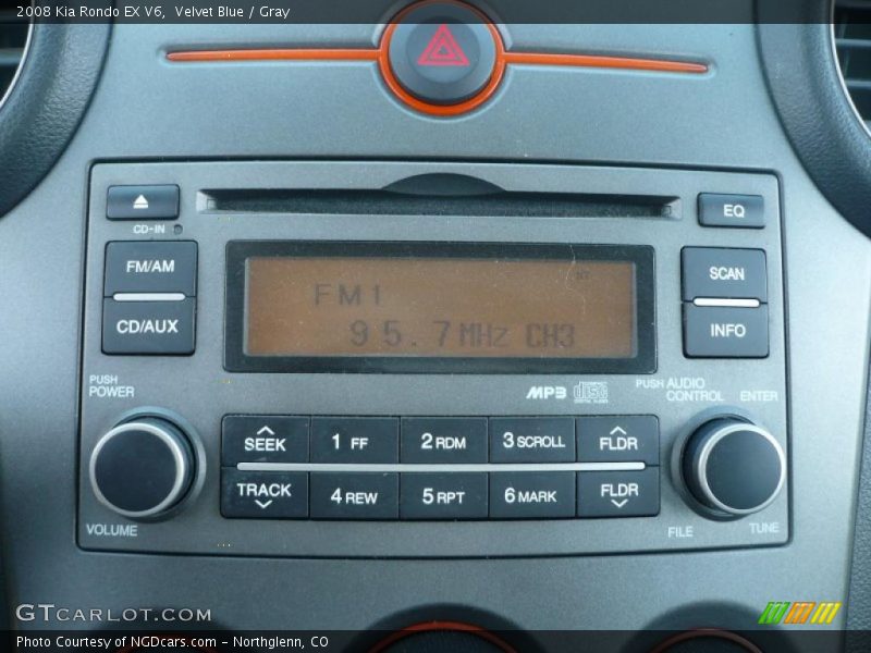 Velvet Blue / Gray 2008 Kia Rondo EX V6