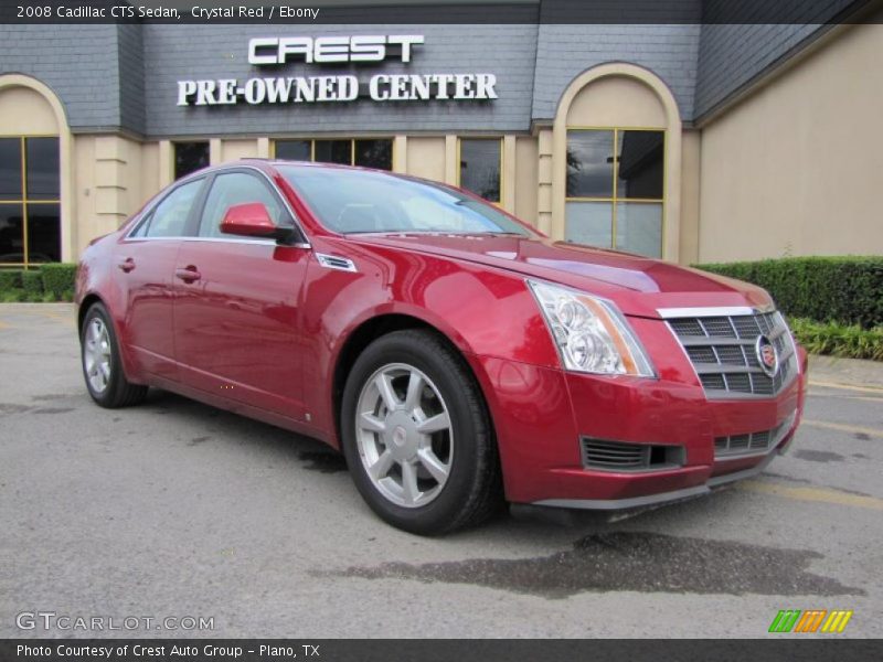 Crystal Red / Ebony 2008 Cadillac CTS Sedan