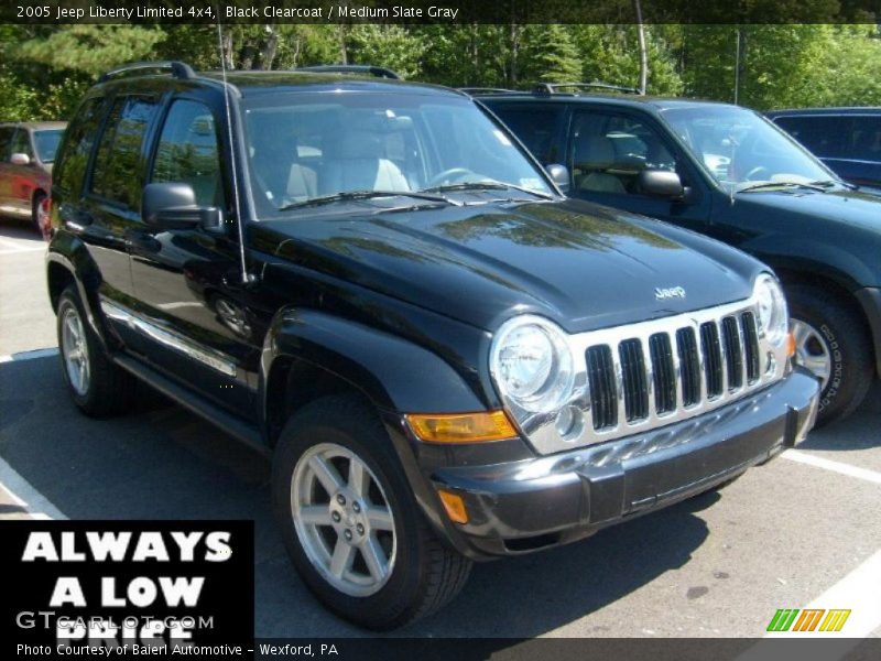 Black Clearcoat / Medium Slate Gray 2005 Jeep Liberty Limited 4x4