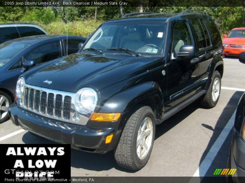 Black Clearcoat / Medium Slate Gray 2005 Jeep Liberty Limited 4x4
