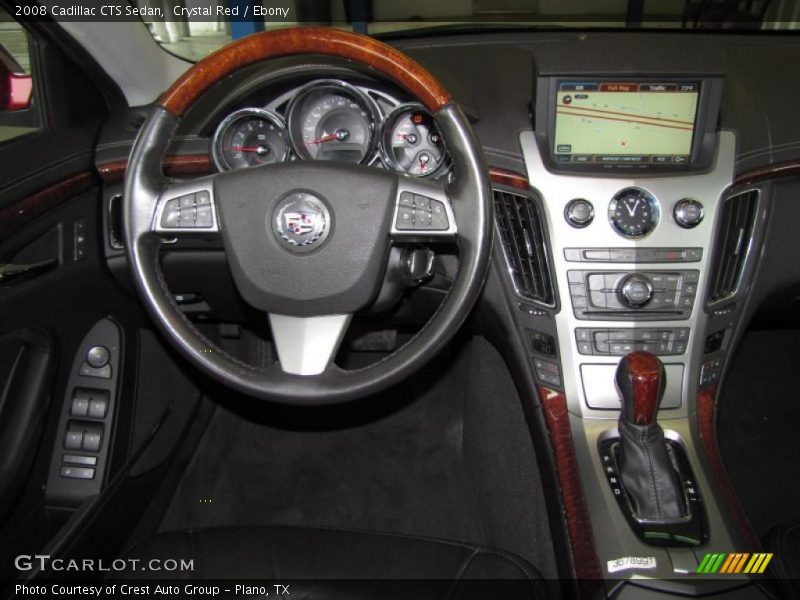 Crystal Red / Ebony 2008 Cadillac CTS Sedan