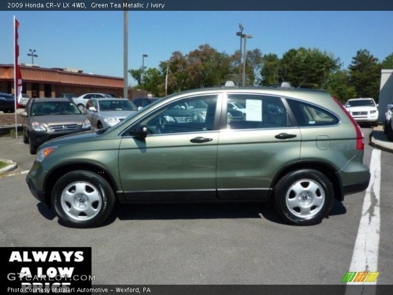 Green Tea Metallic / Ivory 2009 Honda CR-V LX 4WD