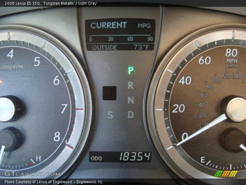 Tungsten Metallic / Light Gray 2008 Lexus ES 350