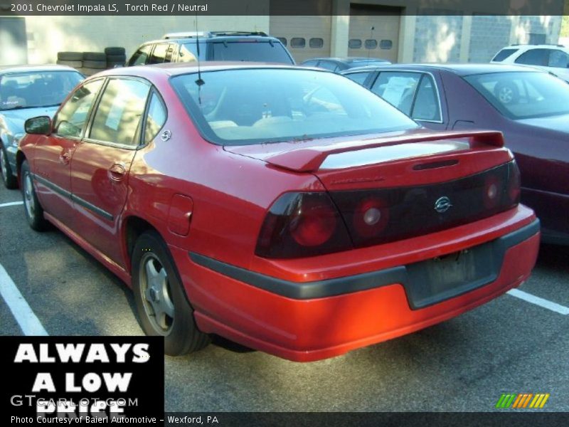 Torch Red / Neutral 2001 Chevrolet Impala LS