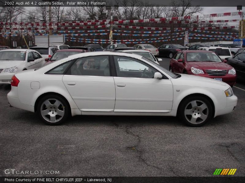 Polar White / Platinum 2002 Audi A6 4.2 quattro Sedan