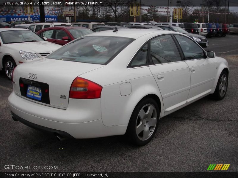 Polar White / Platinum 2002 Audi A6 4.2 quattro Sedan