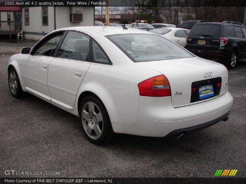 Polar White / Platinum 2002 Audi A6 4.2 quattro Sedan