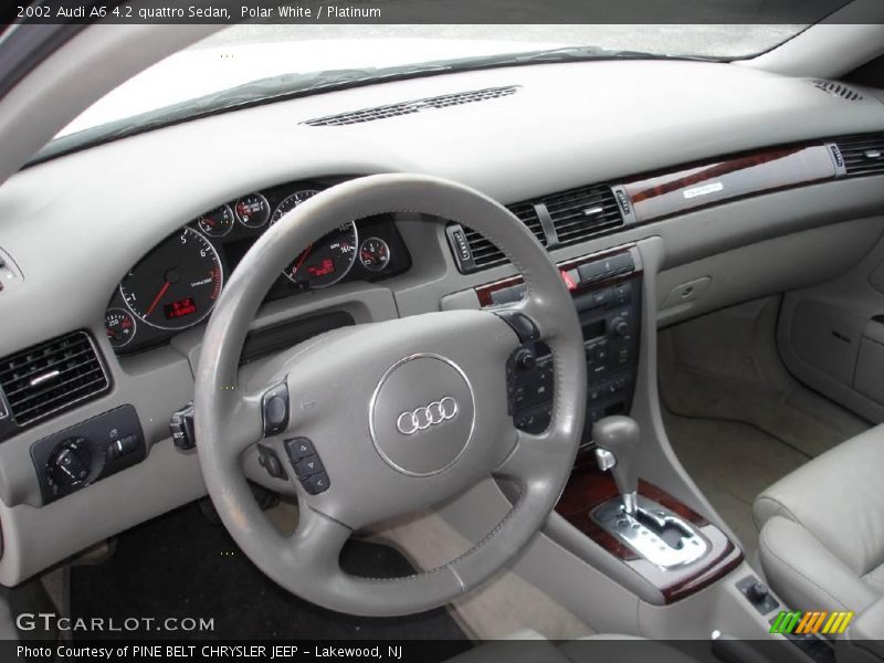 Polar White / Platinum 2002 Audi A6 4.2 quattro Sedan