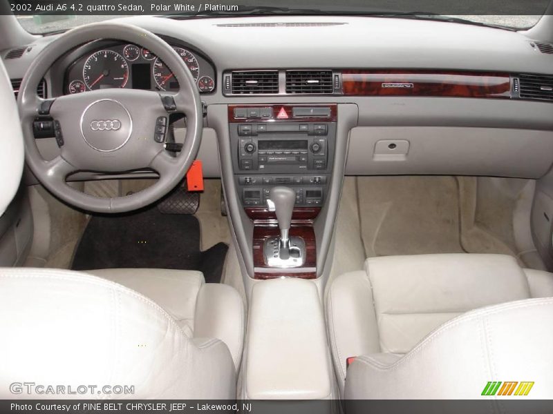 Polar White / Platinum 2002 Audi A6 4.2 quattro Sedan
