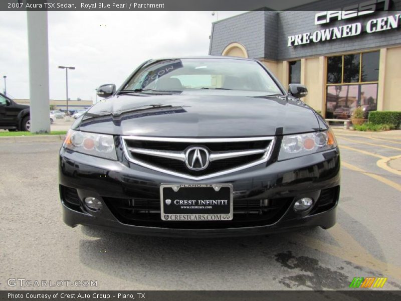 Royal Blue Pearl / Parchment 2007 Acura TSX Sedan