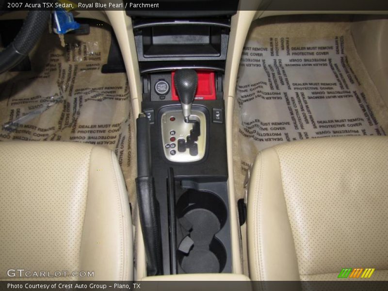 Royal Blue Pearl / Parchment 2007 Acura TSX Sedan