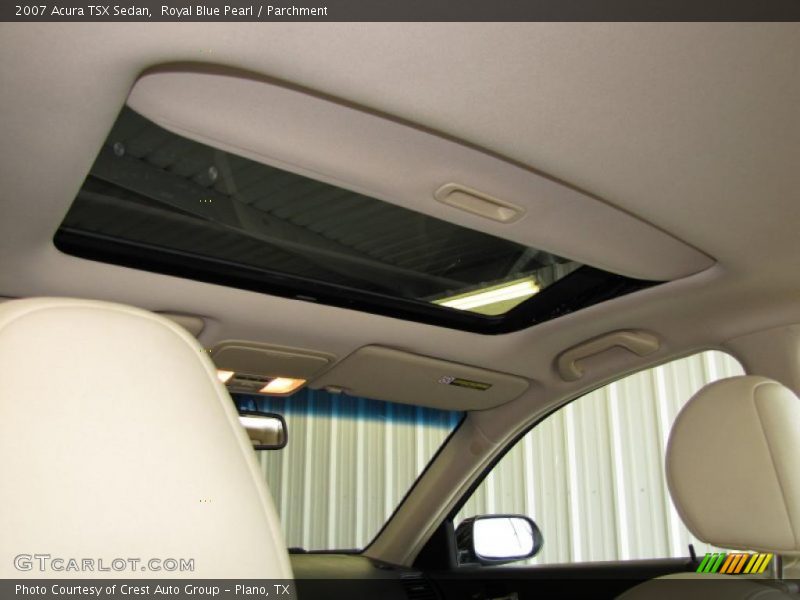 Royal Blue Pearl / Parchment 2007 Acura TSX Sedan