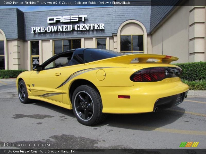 Collector Edition Yellow / Ebony Black 2002 Pontiac Firebird Trans Am WS-6 Coupe