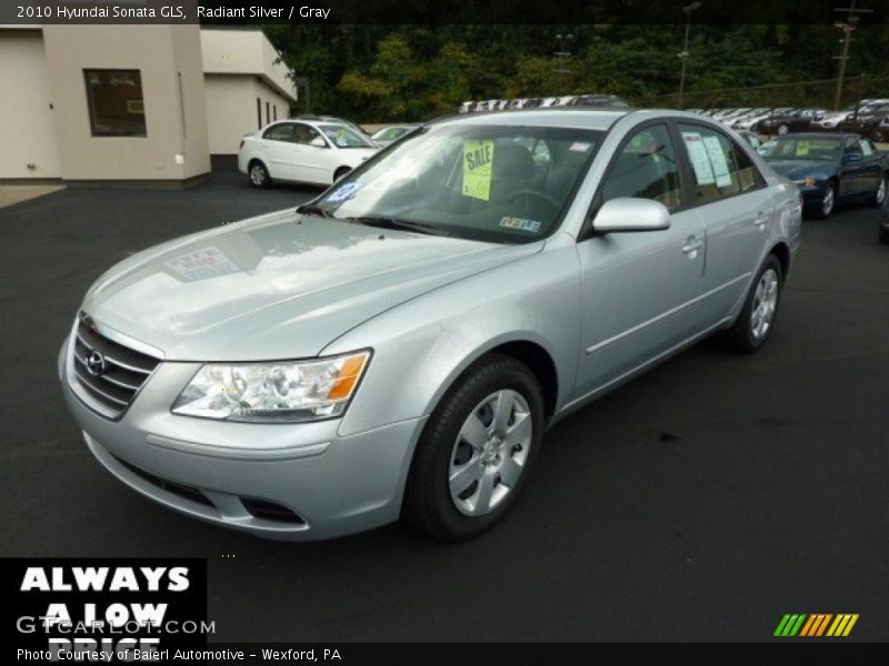 Radiant Silver / Gray 2010 Hyundai Sonata GLS
