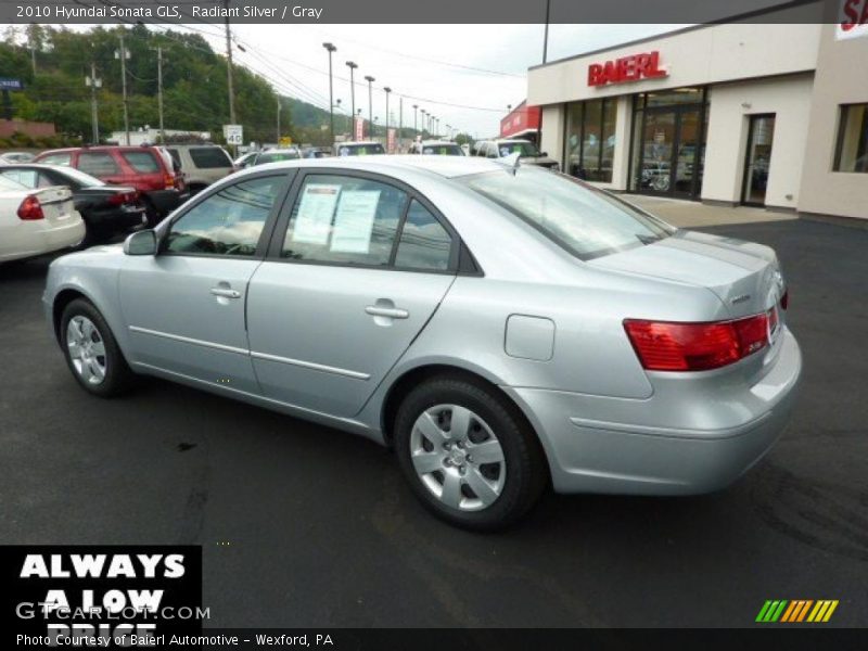 Radiant Silver / Gray 2010 Hyundai Sonata GLS